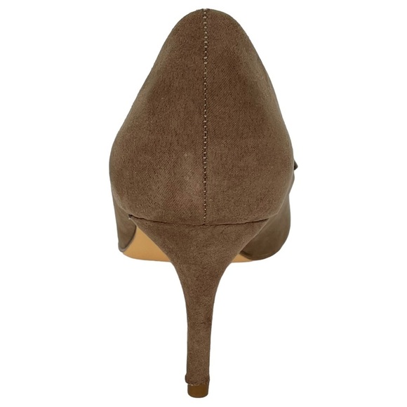 Journee Collection Marek Taupe Microfiber Womens Heels 9M - Picture 6 of 11
